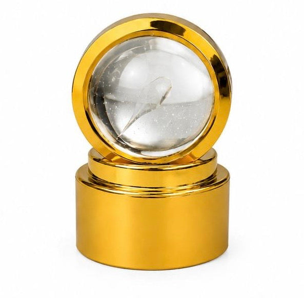 Golden Dolphin Crystal Globe 3D LED Night Lamp | Decorative Table Light & Home Décor
