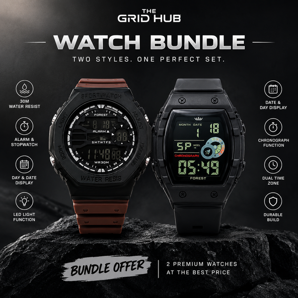 The Grid Hub 2-Watch Style Bundle – FOREST Sports + ChronoEdge™