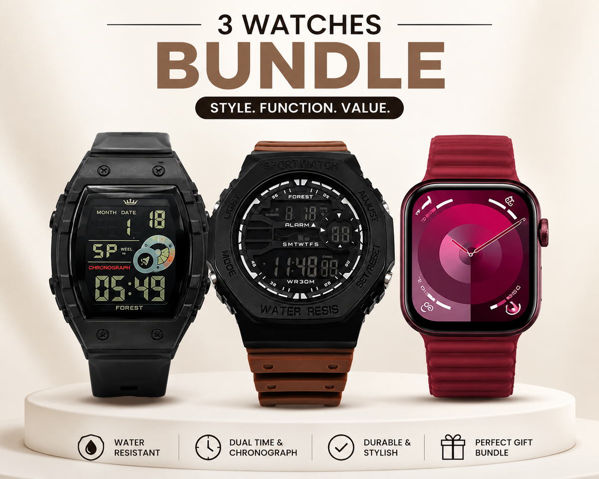 The Grid Hub 3-Watch Bundle – FOREST Sports Watches + ChronoEdge™ + X90 Max Smart Watch