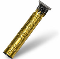 Premium Gold T-Blade Hair & Beard Trimmer | USB Rechargeable Grooming Kit