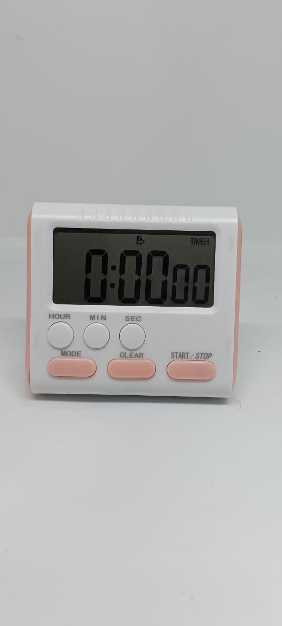 Digital Countdown Timer with Large LCD Display – Multi-Function Kitchen, Study & Workout Timer